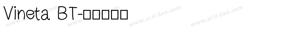 Vineta BT字体转换